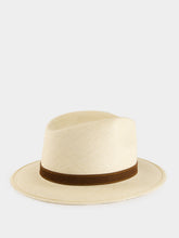 Borsalino Natural and Brown Country Panama Quito Hat