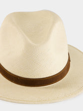 Borsalino Natural and Brown Country Panama Quito Hat