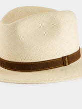 Borsalino Natural and Brown Country Panama Quito Hat