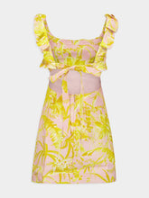 Zimmermann Floral Ruffle Linen Mini Dress