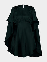 Zimmermann Bottle Green Eden Cascading Mini Dress