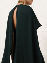 Zimmermann Bottle Green Eden Cascading Mini Dress