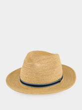 Borsalino Natural Turquoise Argentina Fine Raffia Crochet Hat