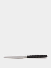 Neva Black Intreccio Dinner Knife
