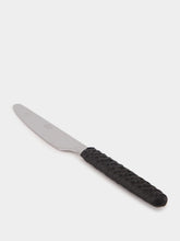Neva Black Intreccio Dinner Knife