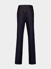 Ferragamo Dark Blue Straight-Leg Jeans