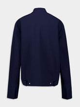 Ferragamo Navy Blue Cropped Blouson