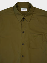 Ferragamo Olive Green Cotton Shirt