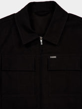 Ferragamo Black Zipped Jacket with Pockets