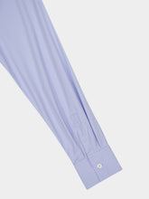 Ferragamo Light Blue Stretch Cotton Poplin Shirt