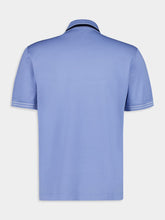 Ferragamo Light Blue Cotton Piqué Polo Shirt