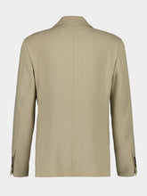 Ferragamo Sand Single-Breasted Silk-Blend Blazer