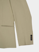 Ferragamo Sand Single-Breasted Silk-Blend Blazer