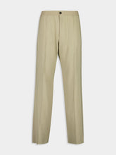 Ferragamo Sand Casual Fit Crepe Trousers