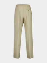 Ferragamo Sand Casual Fit Crepe Trousers