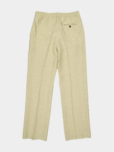 Ferragamo Stone Beige Linen Tailored Jogger Pants