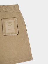 Ferragamo Safari Terry Cotton Monogram Shorts