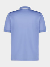 Ferragamo Bluette Cotton Polo with Zip Detail