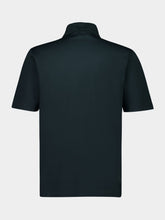 Ferragamo Moss Green Cotton Polo with Jacquard Pocket