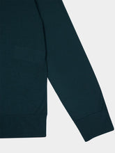 Ferragamo Moss Green Long-Sleeve Wool Polo Shirt