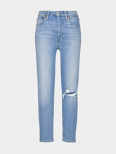 Re/Done Distressed Light-Wash Jeans