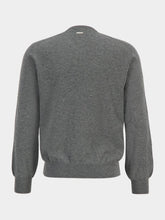Ferragamo Charcoal V-Neck Virgin Wool Sweater
