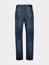 Ferragamo Vintage Blue Five-Pocket Straight-Leg Jeans