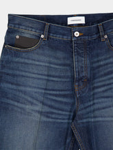 Ferragamo Vintage Blue Five-Pocket Straight-Leg Jeans