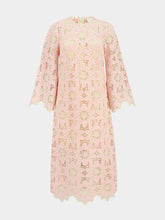 Zimmermann Cream Pink Ottie Lace Midi Dress