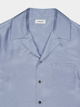 Ferragamo Light Denim Silk Monogram Shirt