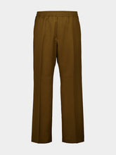 Ferragamo Brown Wool Blend Track Pants