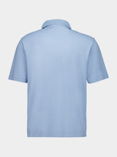Ferragamo Blue Cotton Jersey Polo Shirt