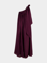 Zimmermann Purple Fairlight Appliqué Silk Maxi Dress