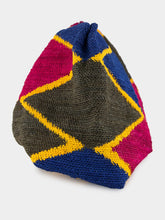 Sensi Studio Multicolour Rhombus Sisal Maxi Pouch