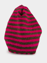 Sensi Studio Pink and Chocolate Sisal Medium Pouch