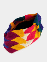 Sensi Studio Multicolour Pattern Sisal Medium Pouch