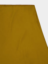 Zimmermann Chartreuse Clash Silk Satin Lace Midi Skirt