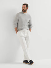 Brunello Cucinelli White Cotton Double-Pleated Drawstring Trousers
