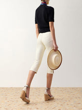 Zimmermann Milk Clash Cotton Drill Capri Trousers