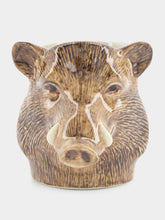 Quail Ceramics Wild Boar Ceramic Pencil Pot