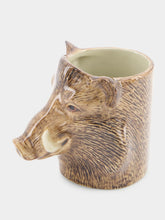 Quail Ceramics Wild Boar Ceramic Pencil Pot