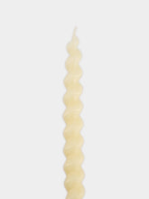 Spiral Ivory Candle