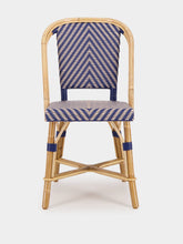 L.Drucker Blue Fouquet’s Z Rattan Chair
