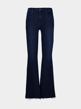 Mother Dark Blue The Weekender Fray Jeans