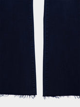 Mother Dark Blue The Weekender Fray Jeans