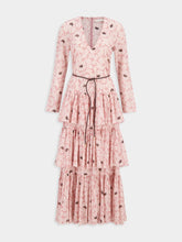 Zimmermann Pink Tiered Ottie Midi Dress
