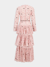 Zimmermann Pink Tiered Ottie Midi Dress