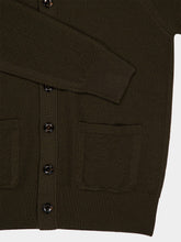 Piacenza 1733 Brown Virgin Wool Button-Up Overshirt