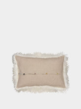 Maison de Vacances Tibetan Goat and Linen White Cushion