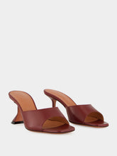 Amina Muaddi Wine Lupita Slipper Nappa